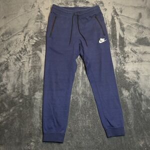 Nike Sportswear Jogger Pants Mens Medium Blue Moisture Wicking Running Athletic